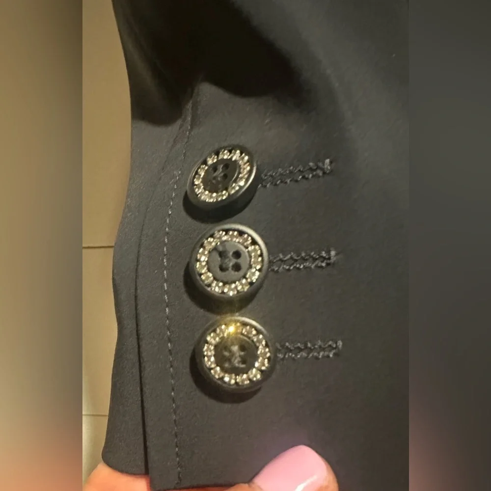 EQUILINE Gait Equestrian Riding Jacket Show Coat, Custom, Black, Sz 2, Perfect! - Picture 10 of 16
